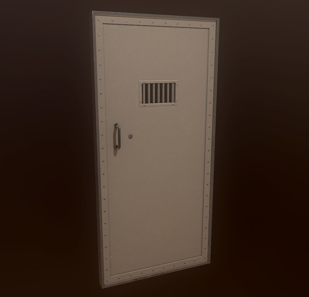 Modern Prison Cell PBR Low-poly 3D model_5