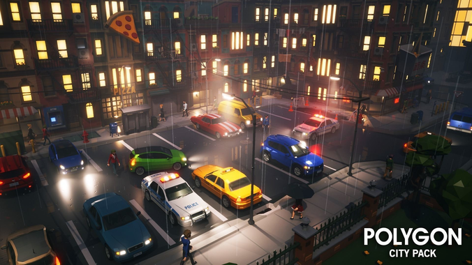 POLYGON - City Pack Low-poly 3D model 3