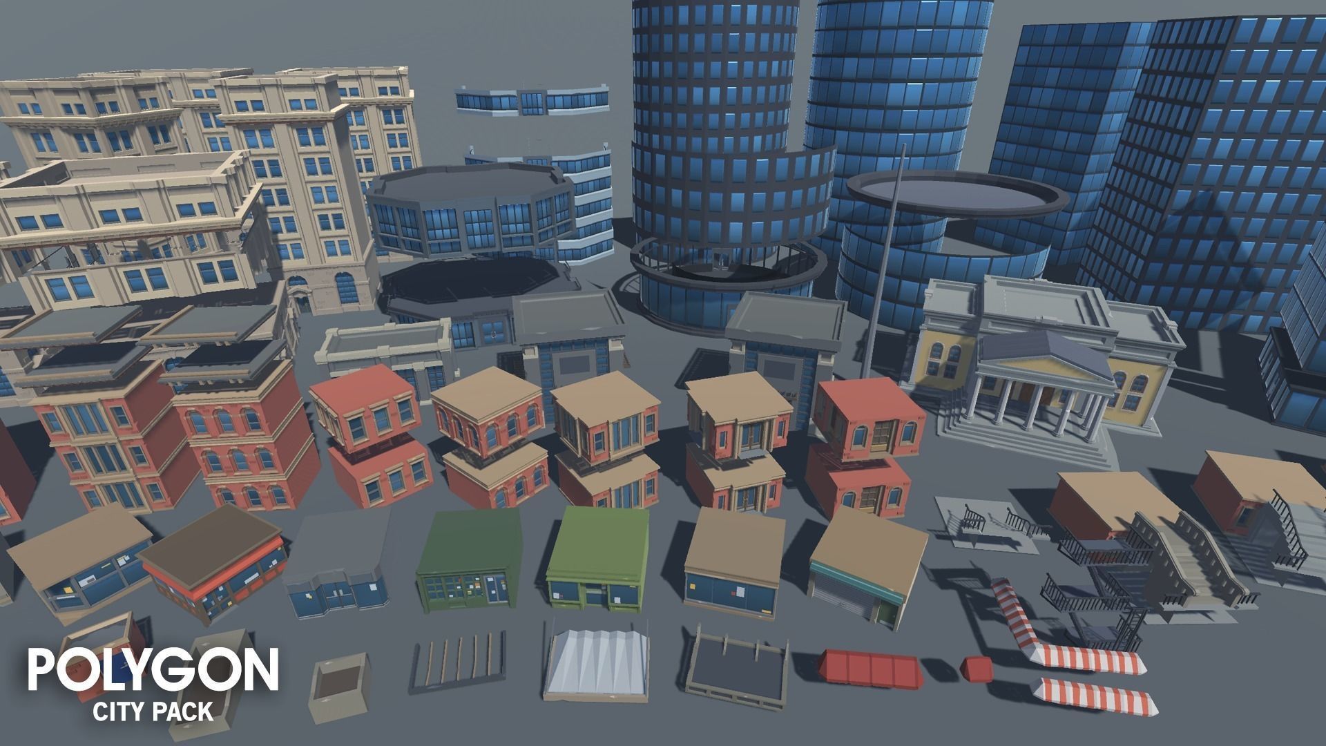 POLYGON - City Pack Low-poly 3D model_12