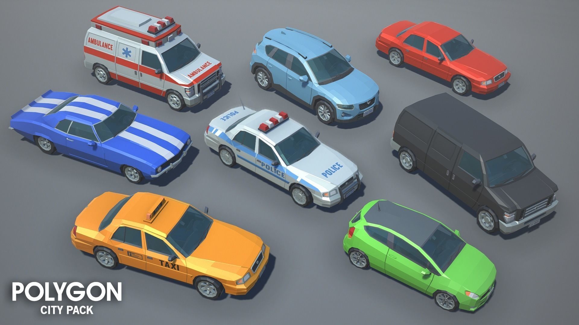 POLYGON - City Pack Low-poly 3D model_10