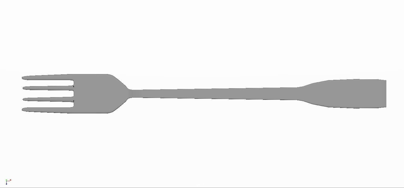 Simple Fork 3D model_1