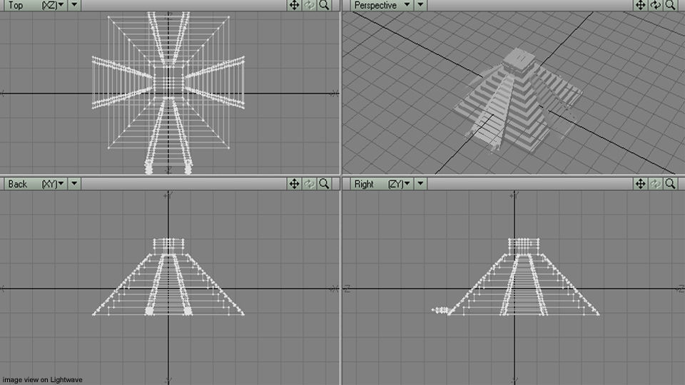 Pyramid of El Castillo 3D model_4