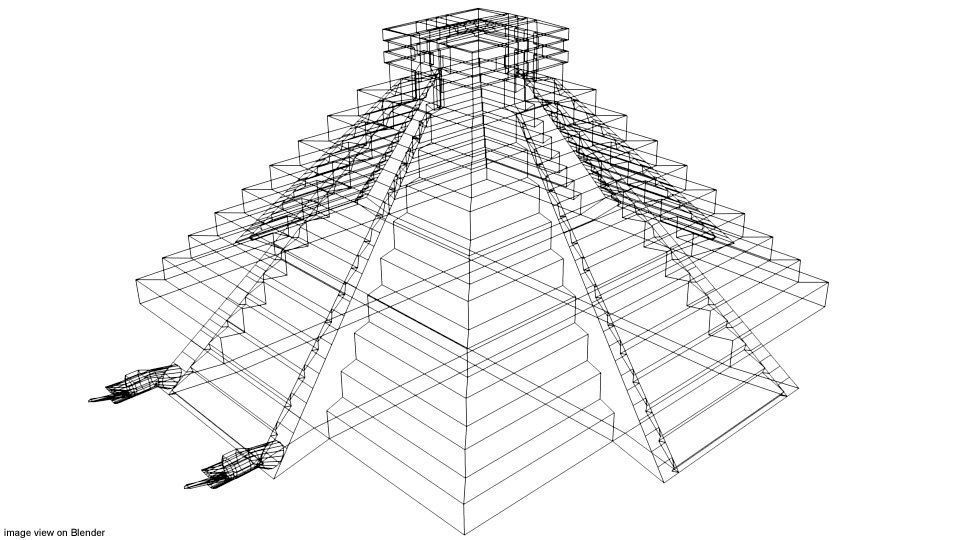 Pyramid of El Castillo 3D model_3