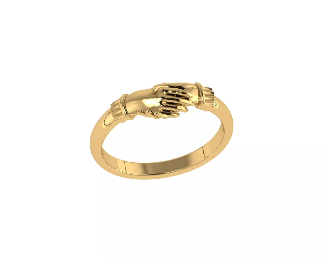 Handshake Rings 3D print model