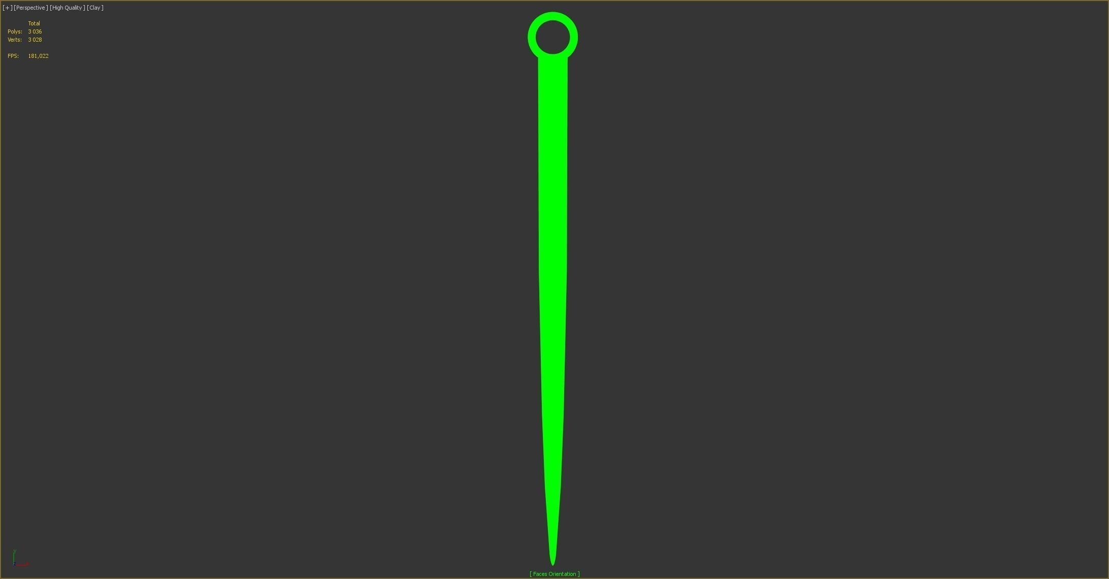 Solid Silver Letter Opener - Paper Knife 3D model_6