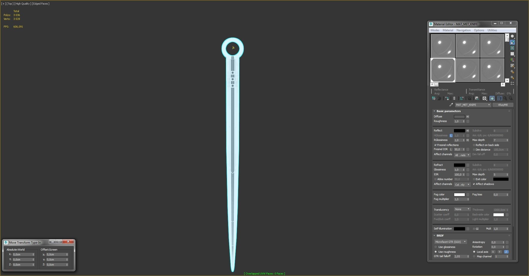 Solid Silver Letter Opener - Paper Knife 3D model_15