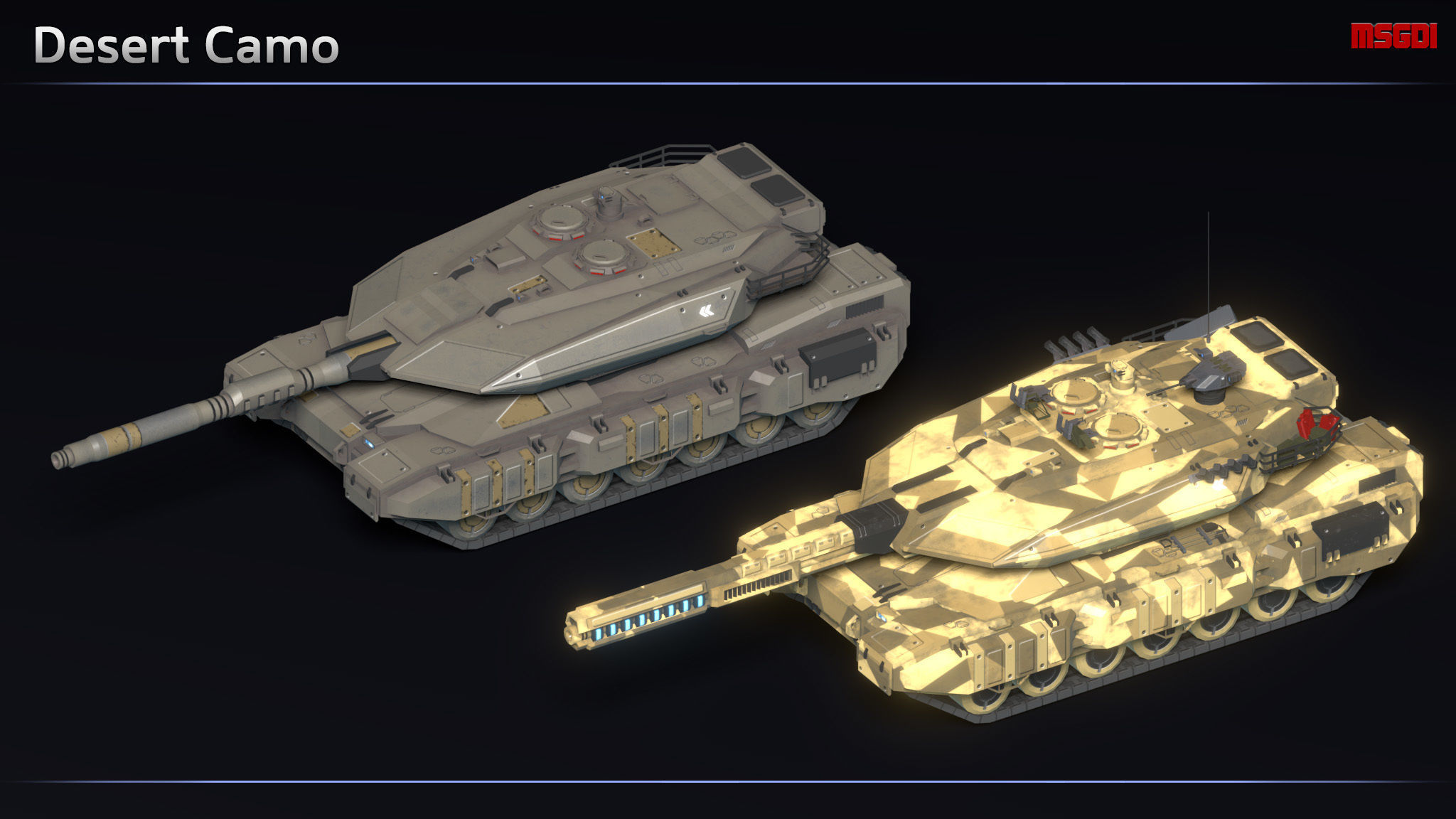 3D model Scifi Leopard 3 MBT VR / AR / low-poly | CGTrader