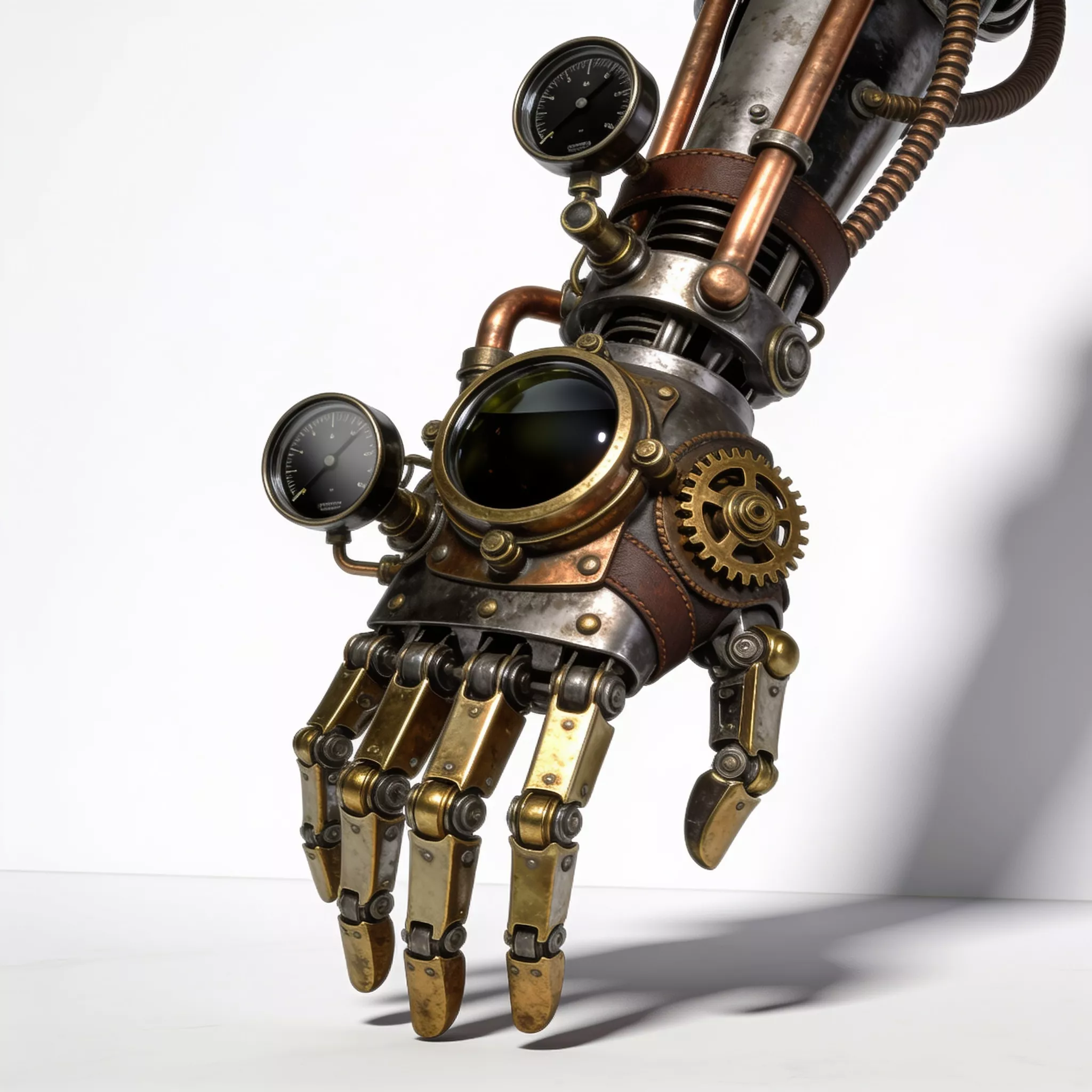 Finger Biceps 3D model Steampunk Mechanical Prosthetic Arm VR / AR / low-poly | CGTrader