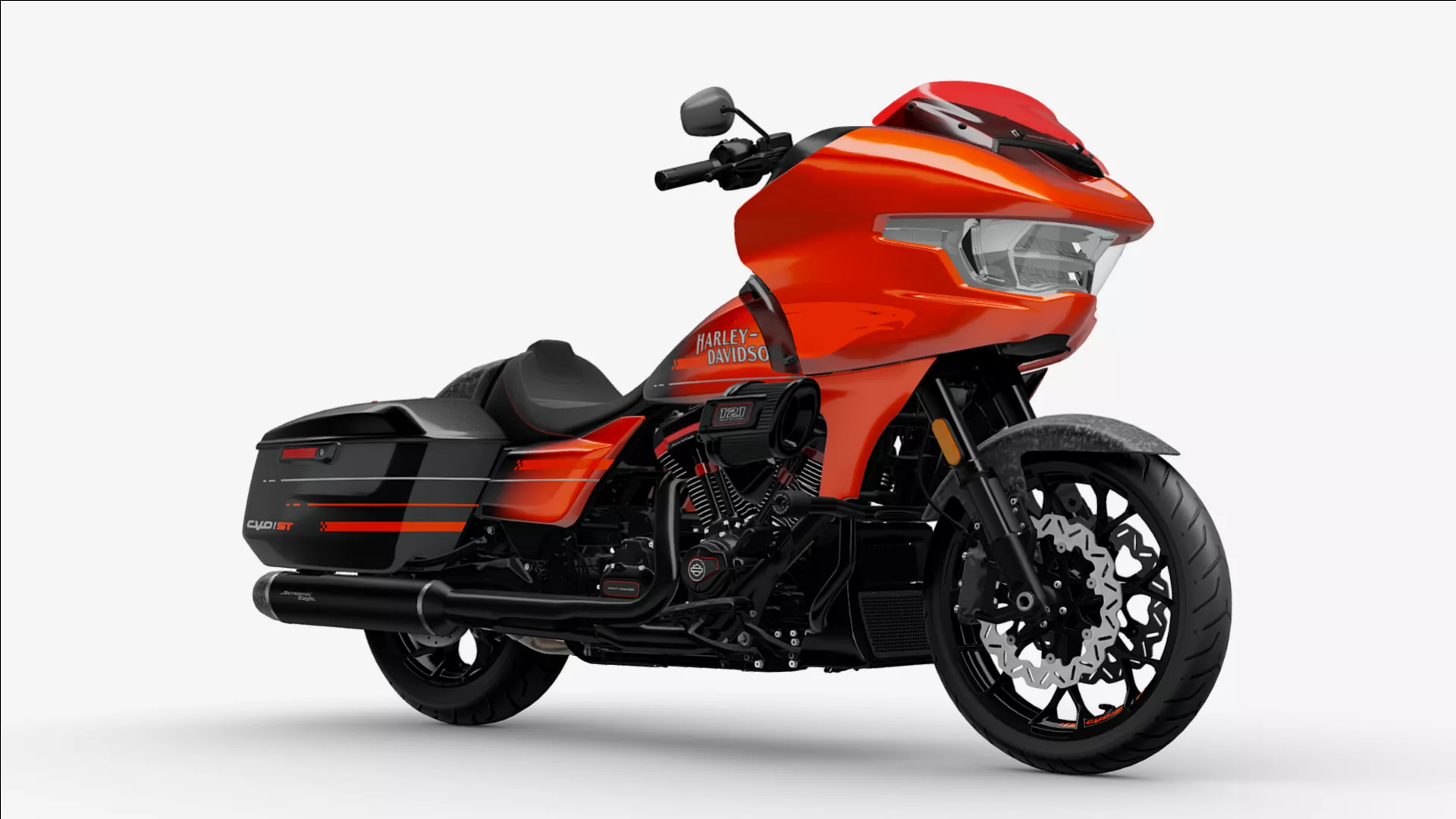 2026 Harley Davidson Road Glide CVO Custom ST Motorcycle Bike Low-poly 3D model
