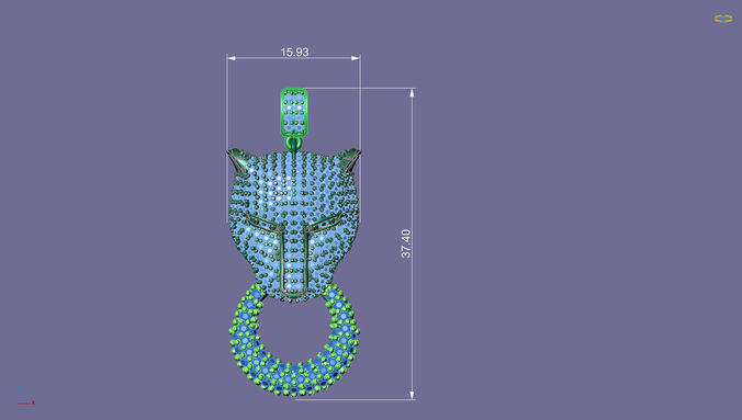  tiger necklace 3D print model