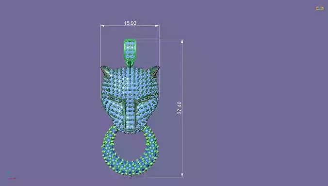  tiger necklace 3D print model