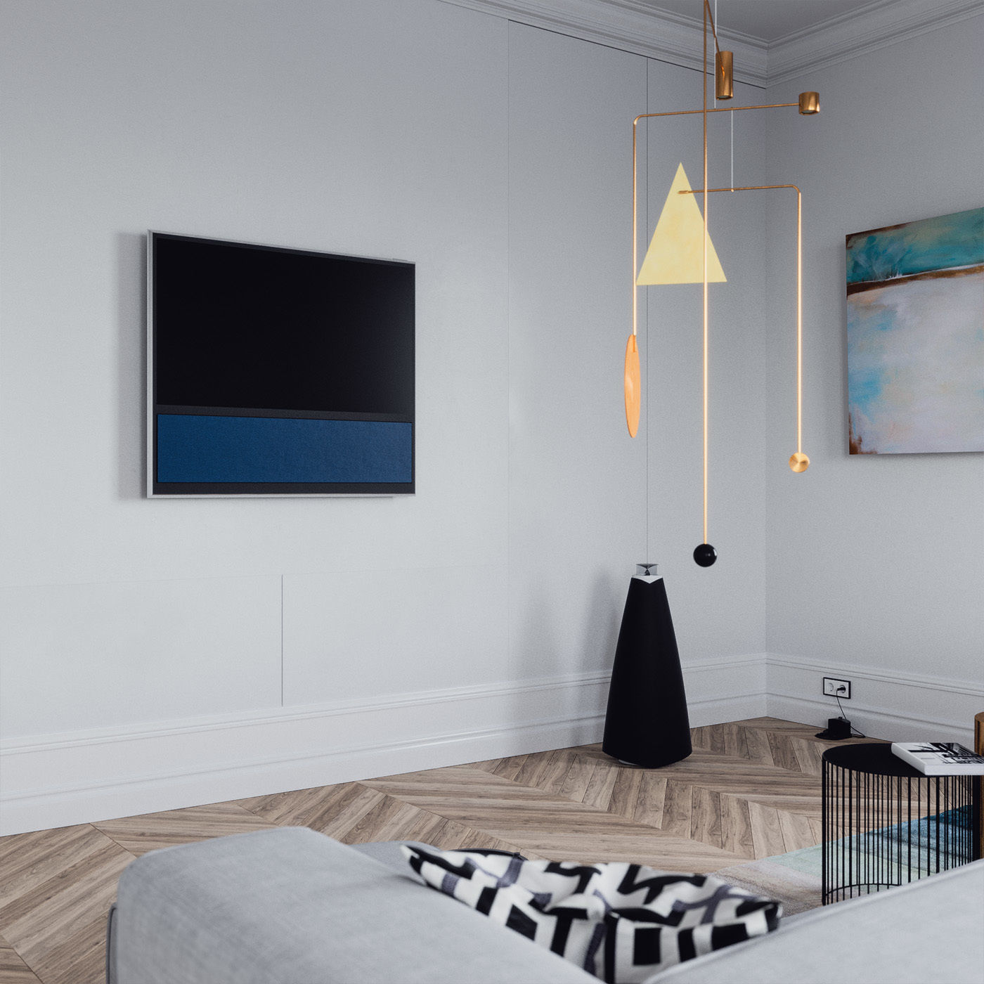 Home Equipment Interior Scene 3D model_1