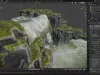 Advanced Waterfall Geometry Nodes for Blender 3D model animated | CGTrader
