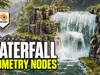Advanced Waterfall Geometry Nodes for Blender 3D model animated | CGTrader