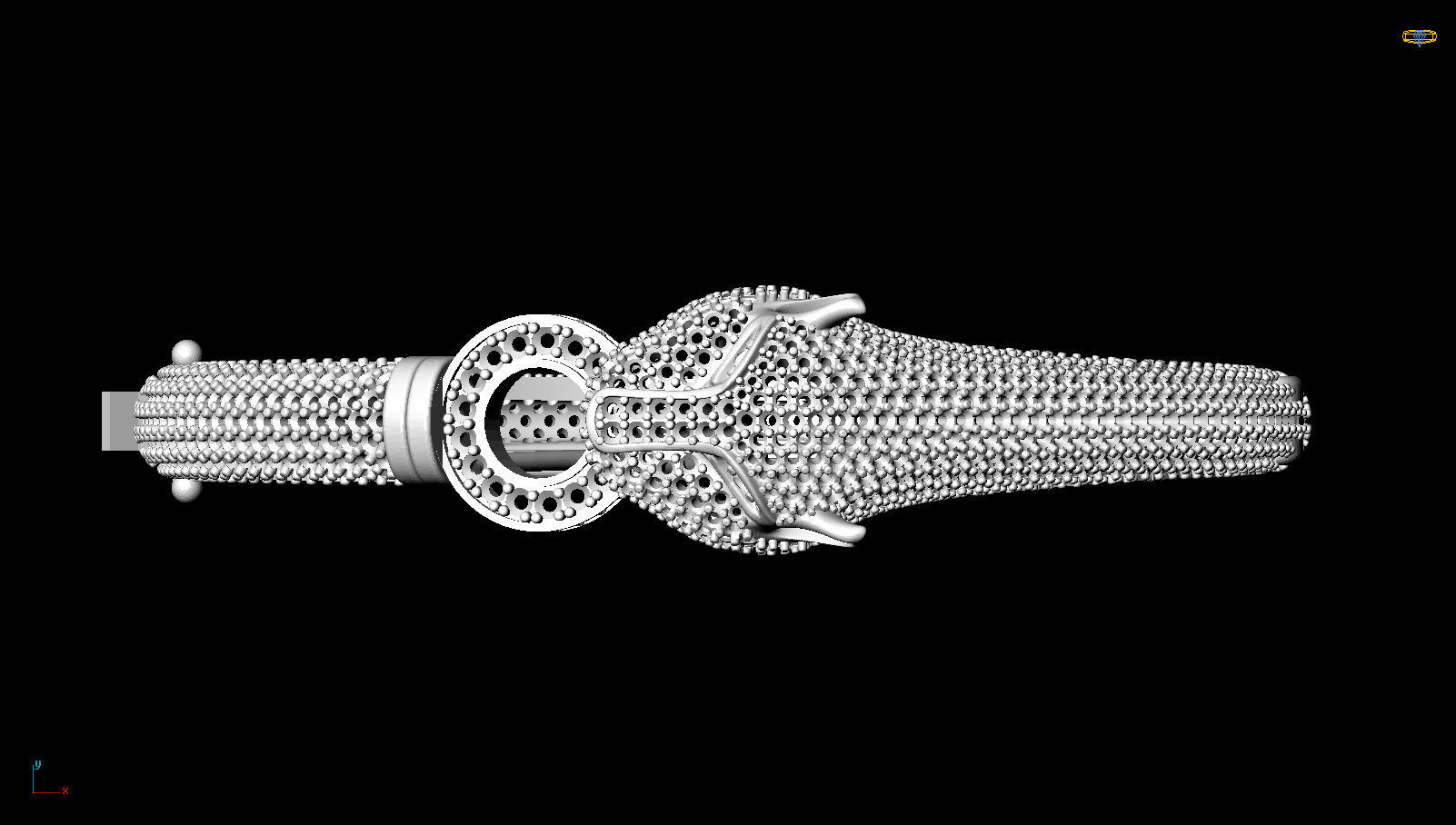  tiger bracelet 3D print model_6