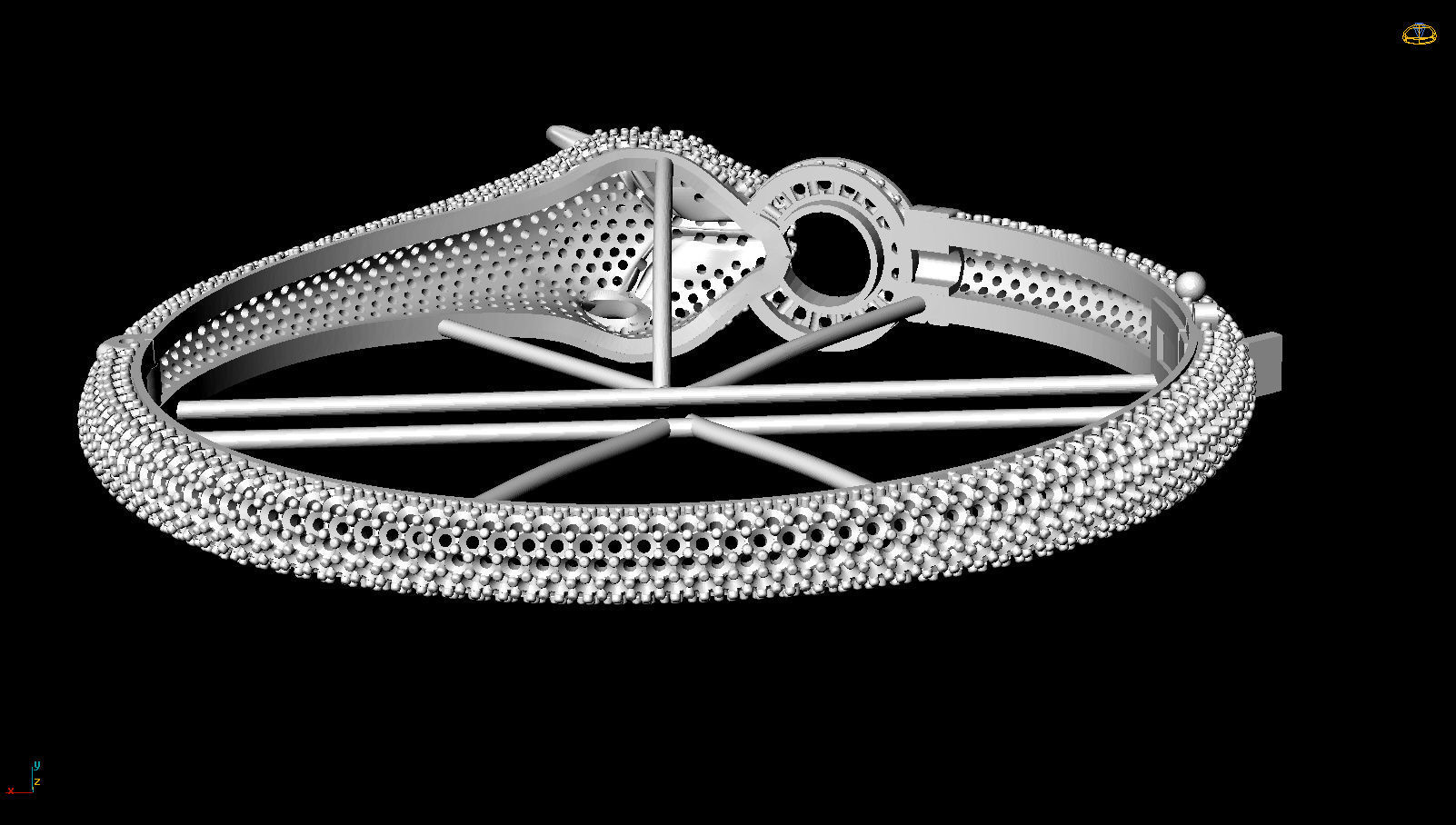  tiger bracelet 3D print model_5