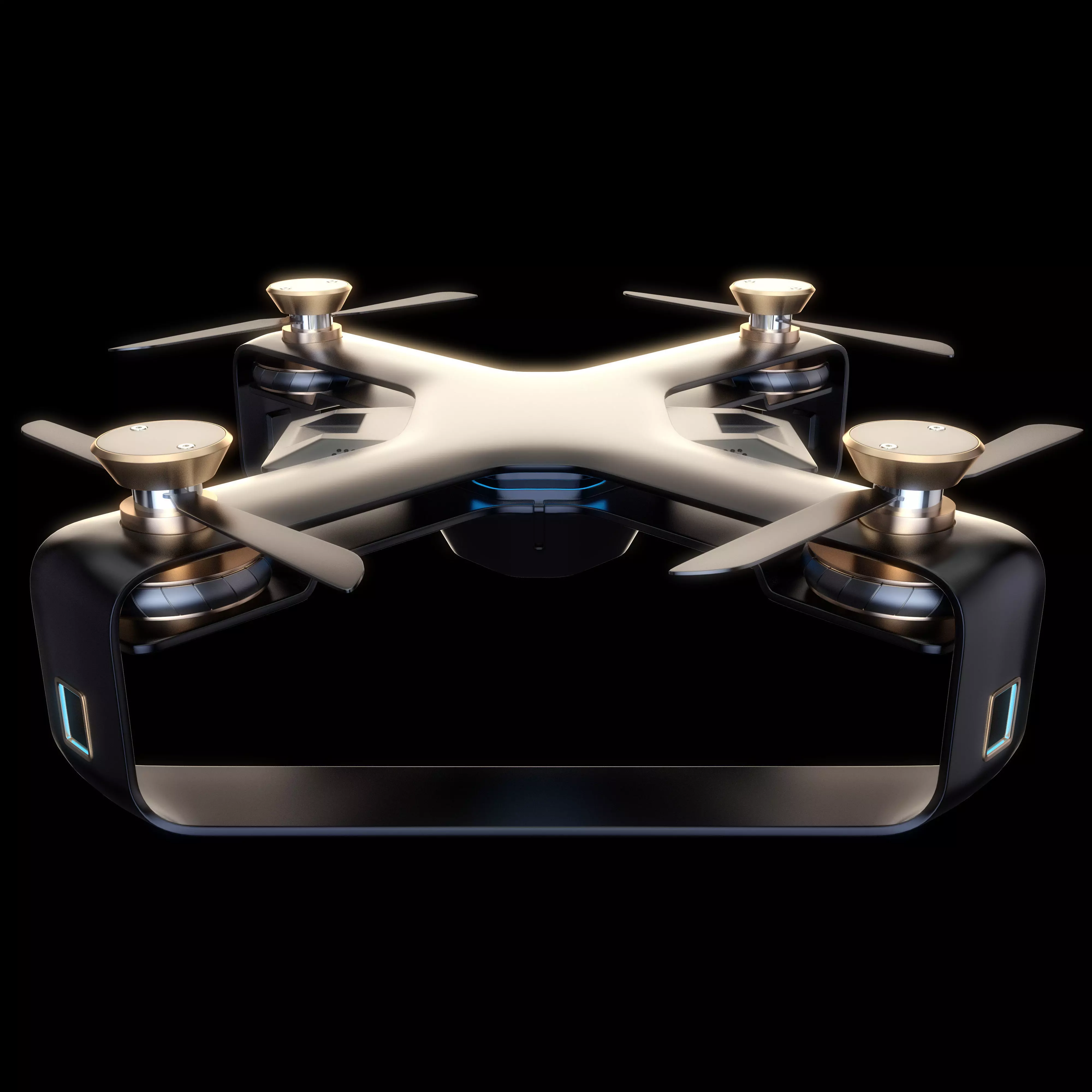 Concept Racing drone vray 3d model Low-poly 3D model_0