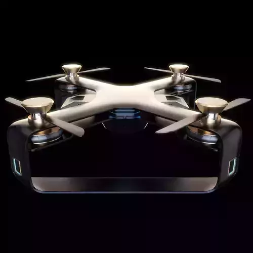Concept Racing drone vray 3d model Low-poly 3D model