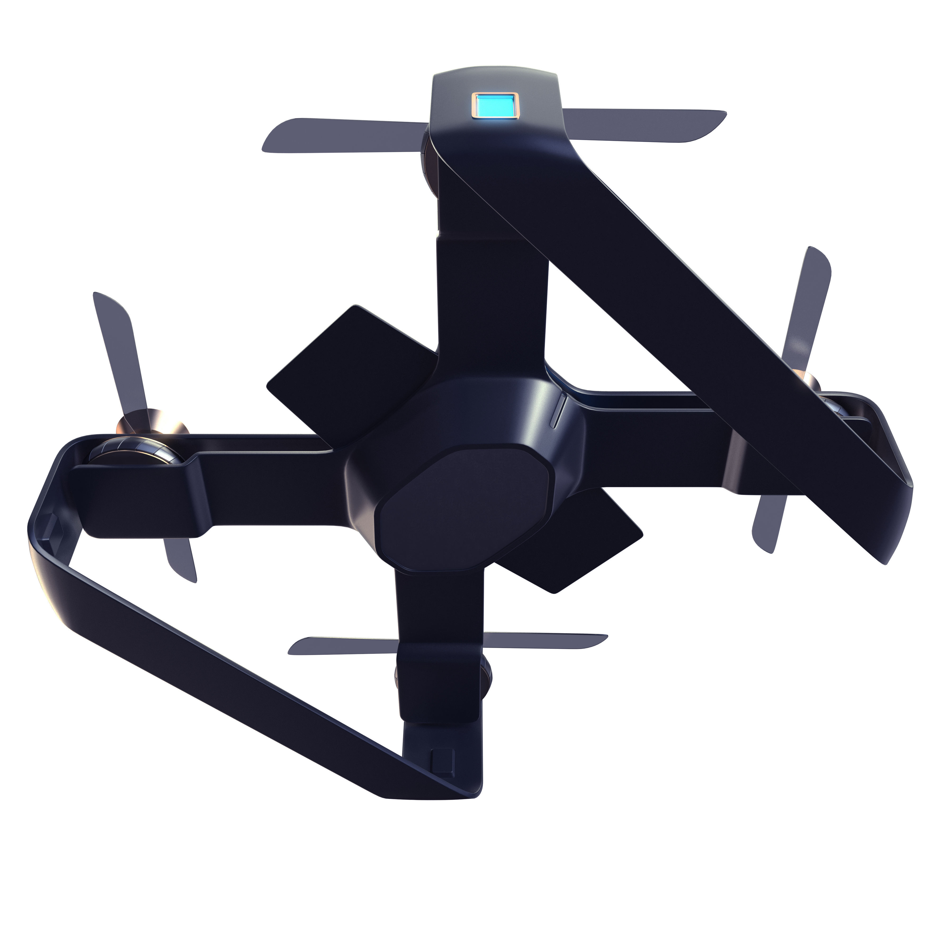 Concept Racing drone vray 3d model Low-poly 3D model_3