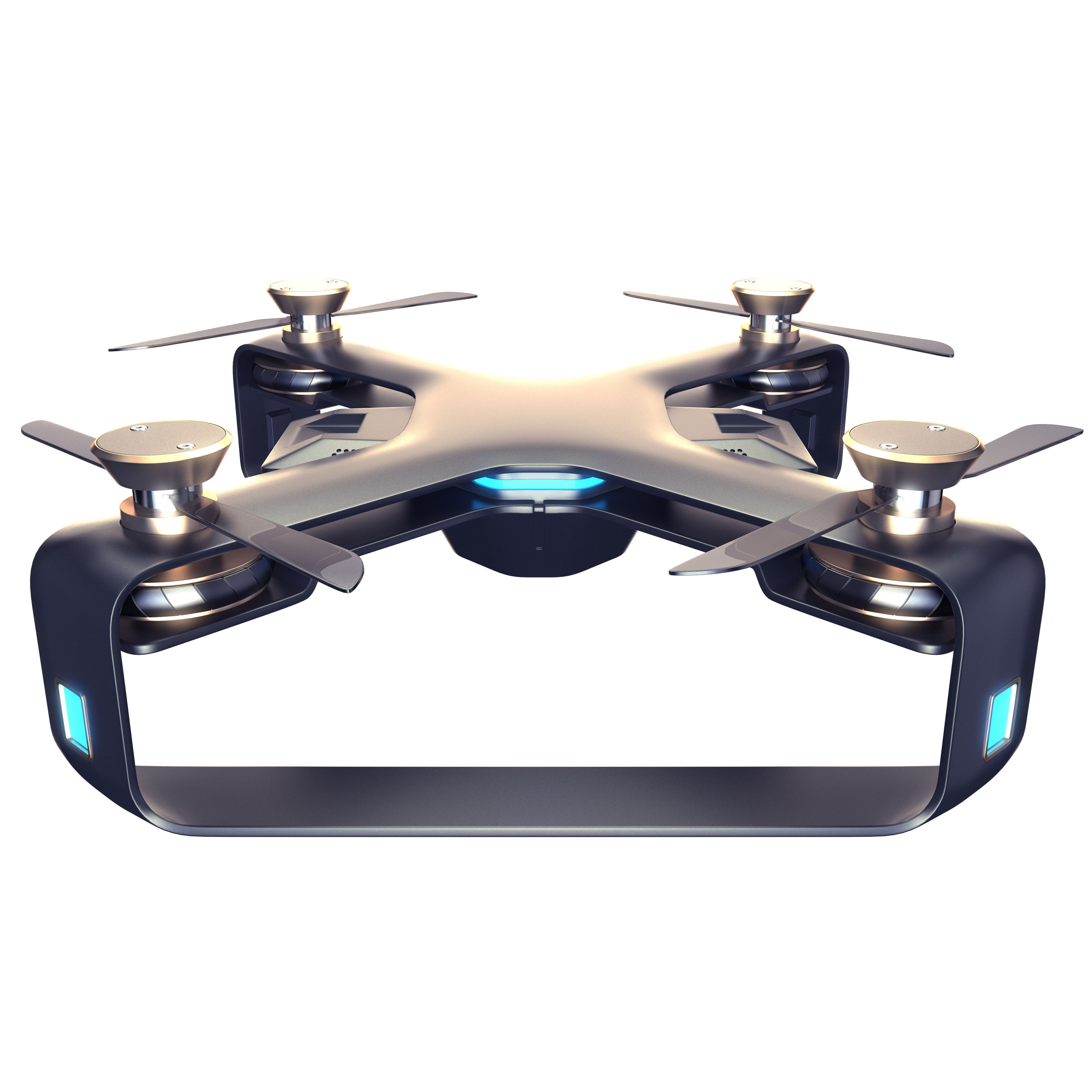 Concept Racing drone vray 3d model Low-poly 3D model_2