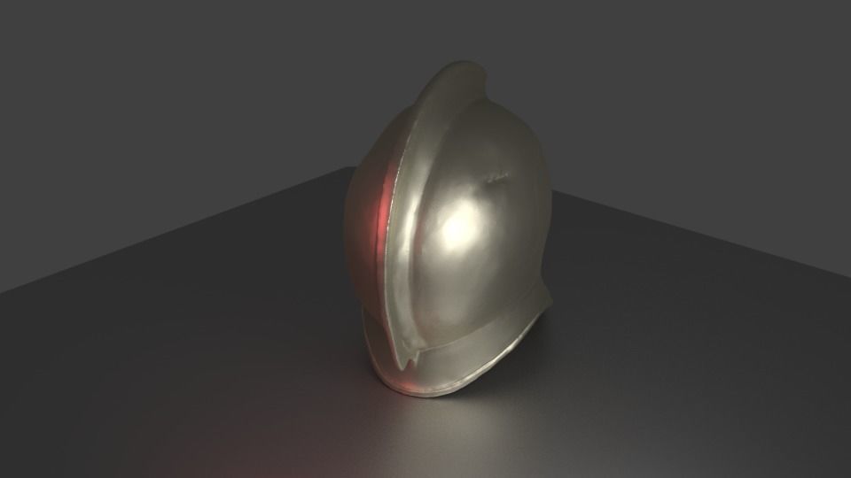 ancient greek helmet 3D print model_5