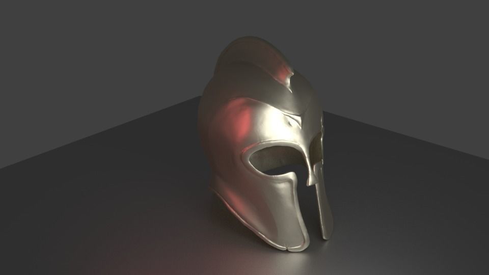 ancient greek helmet 3D print model_2