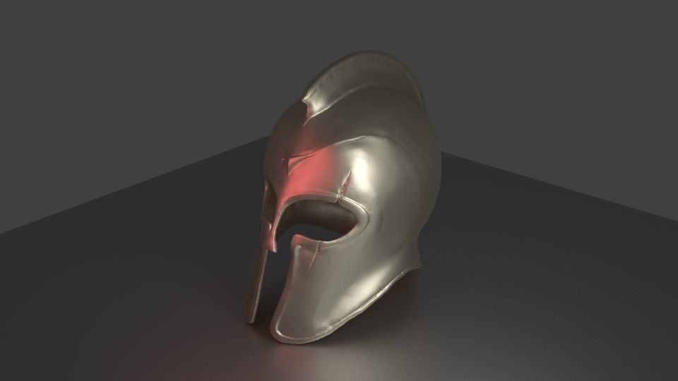 ancient greek helmet 3D print model_0