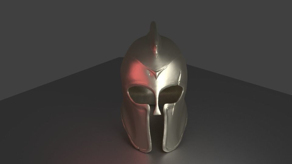 ancient greek helmet 3D print model_1