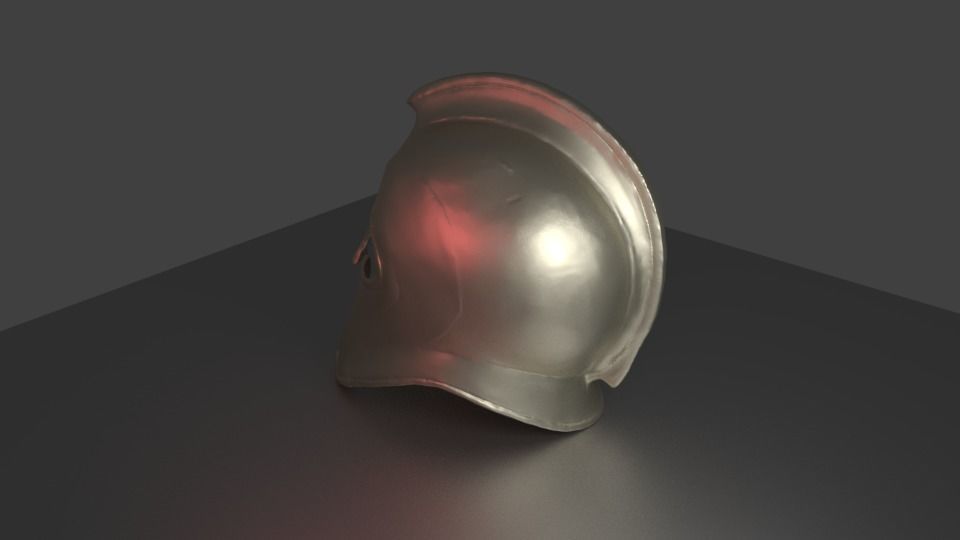 ancient greek helmet 3D print model_7
