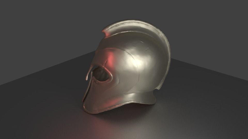 ancient greek helmet 3D print model_8