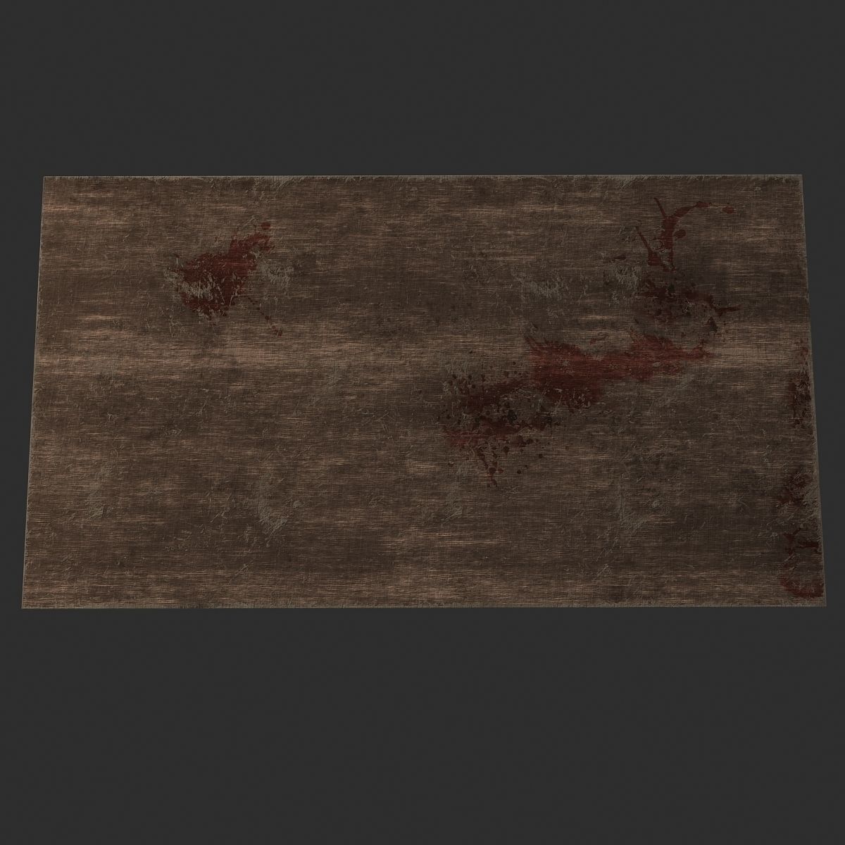 old wooden table 3D model_5