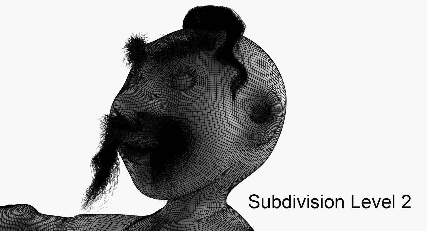 Cartoon Ukrainian Low-poly 3D model_14