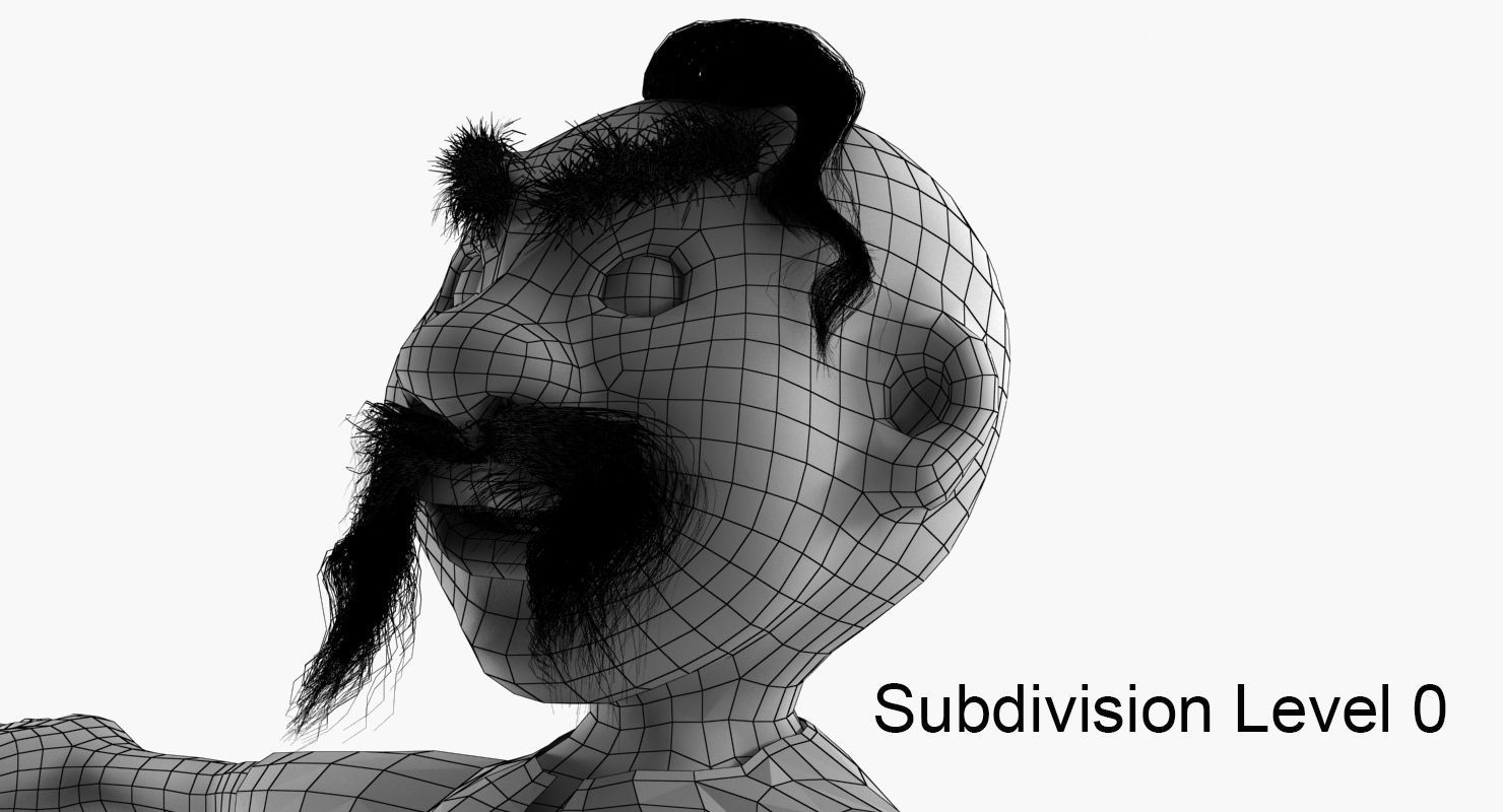 Cartoon Ukrainian Low-poly 3D model_13