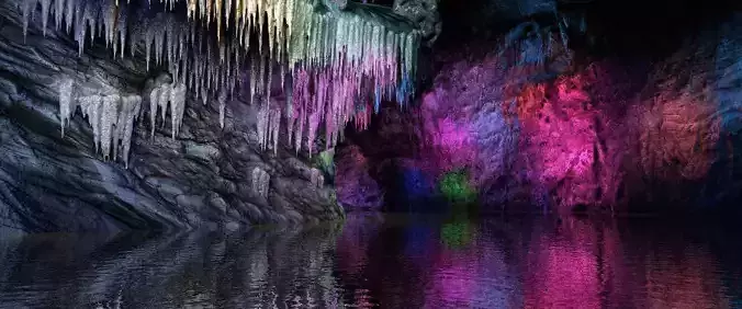 Colorful Cave 3D model