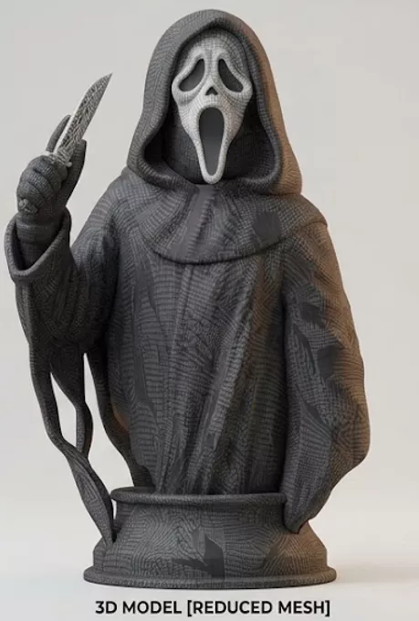 Ghostface Bust 3D Model 3D print model