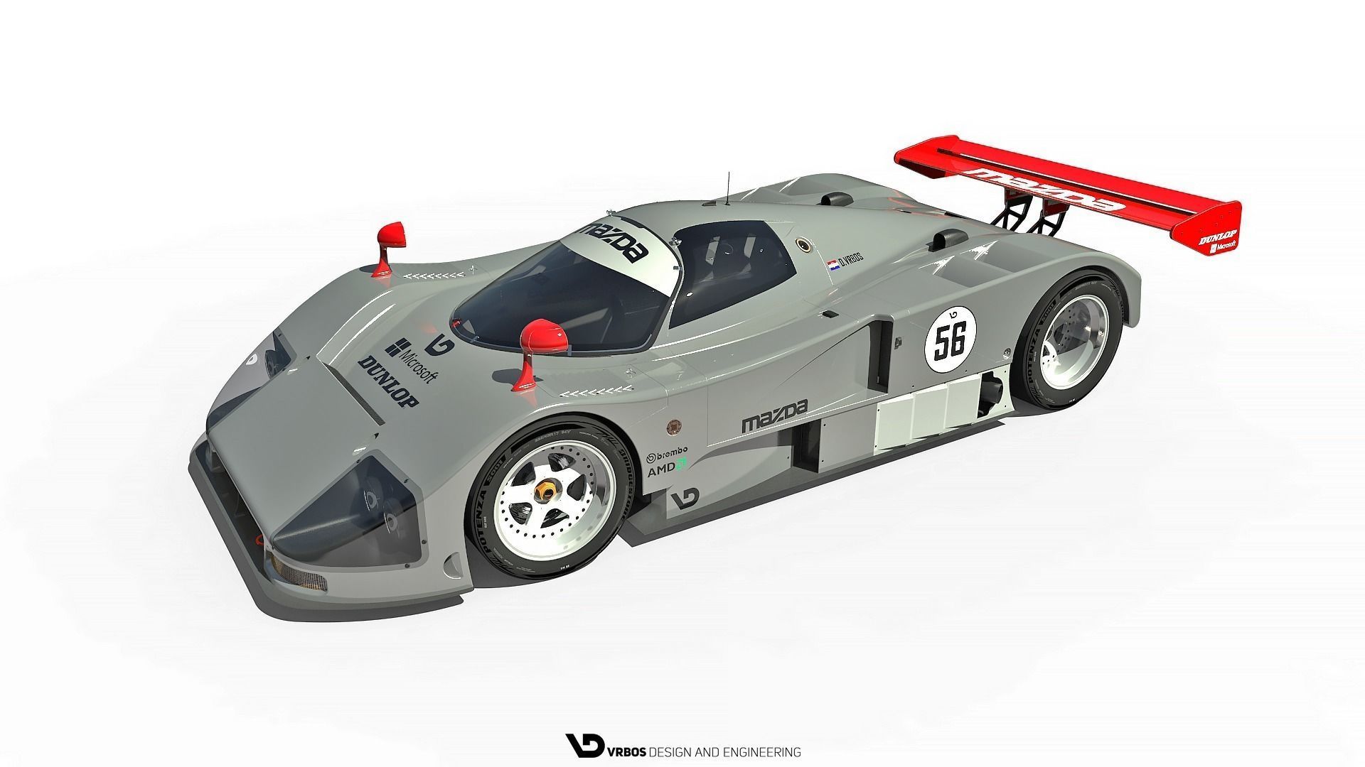 Mazda 767b  3D model_9