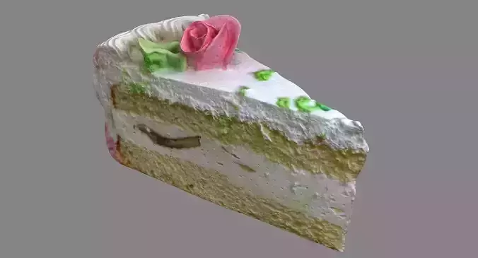 piece of cake Low-poly 3D model