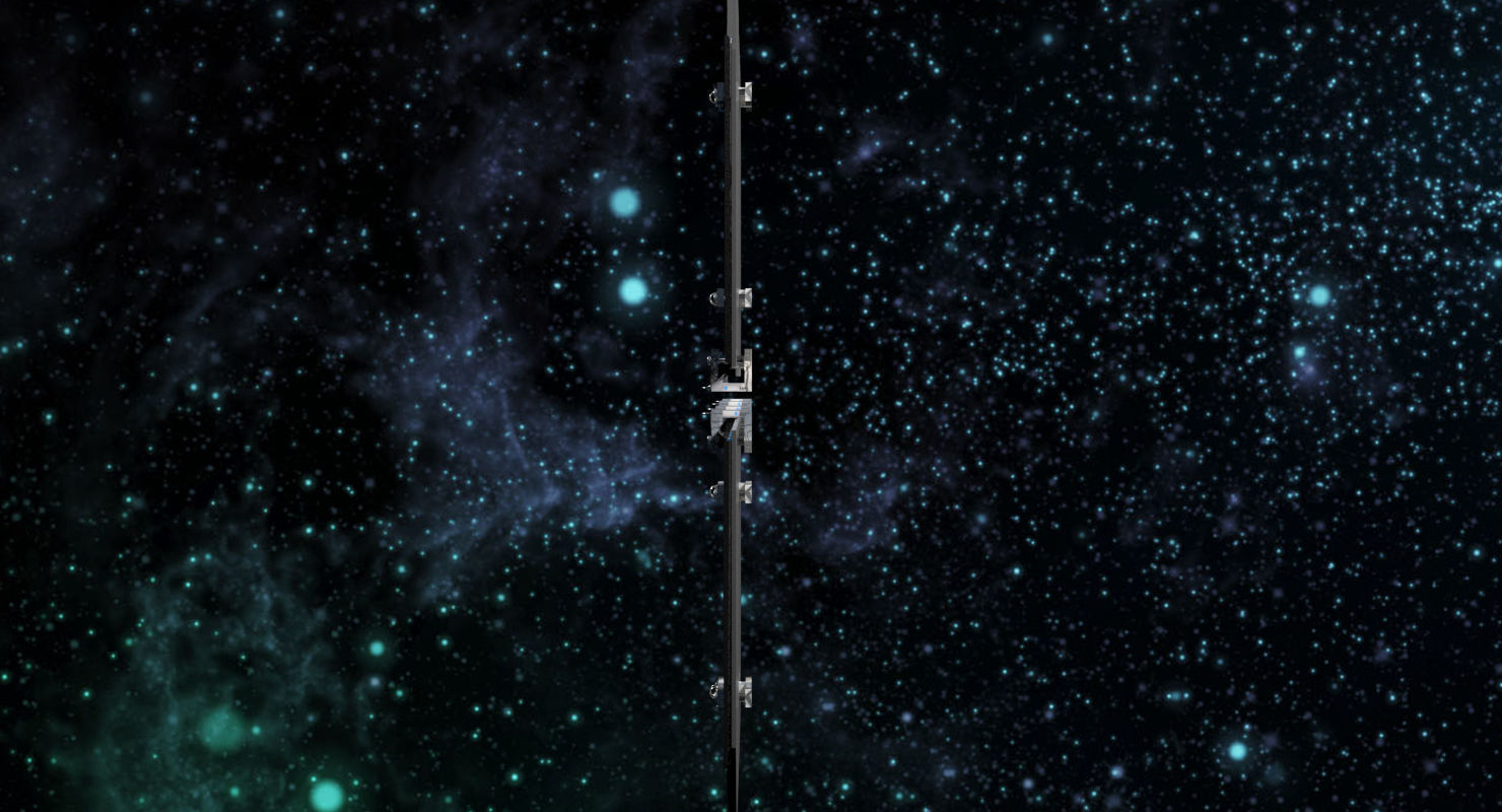 Spacecraft Solar Panel Low-poly 3D model_8