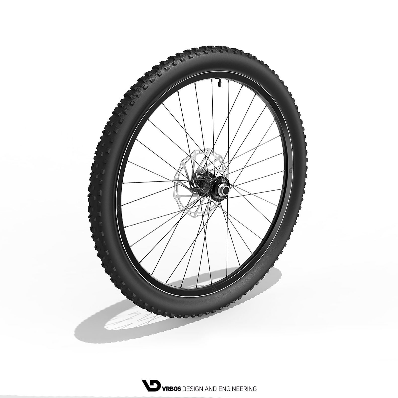 Bicycle Front Wheel 27-5 inch 3D model