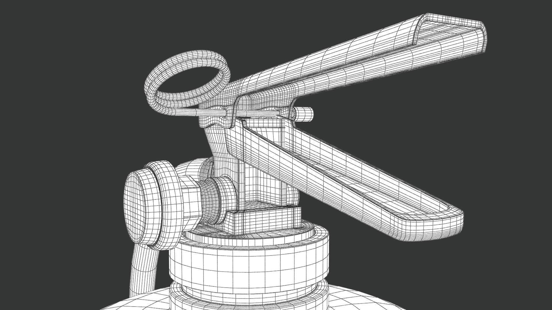 Fire Extinguisher 3D Model 3D model_3