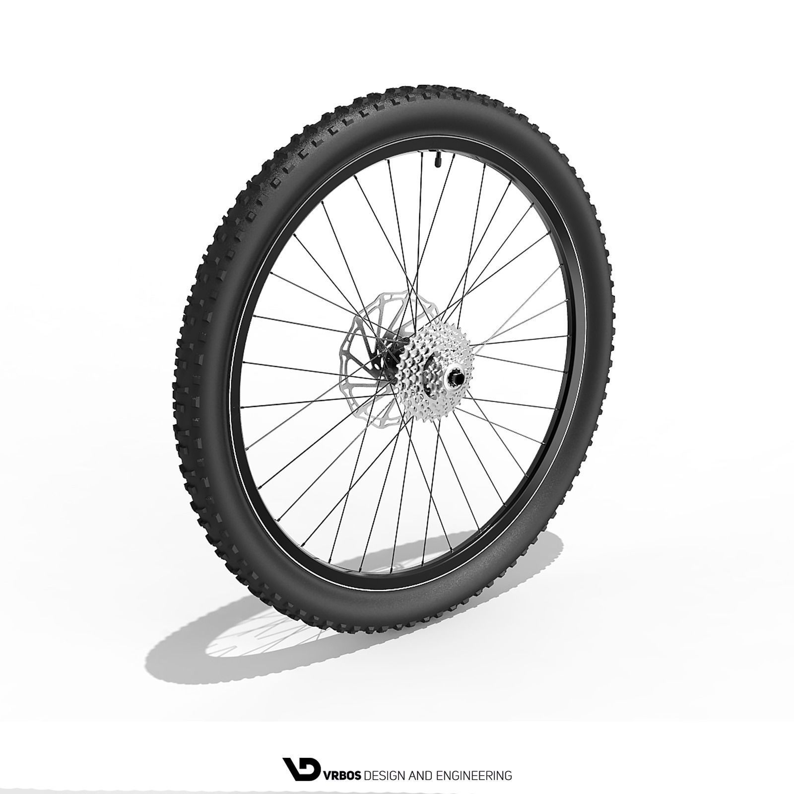 Bicycle Back Wheel 27-5 inch 3D model