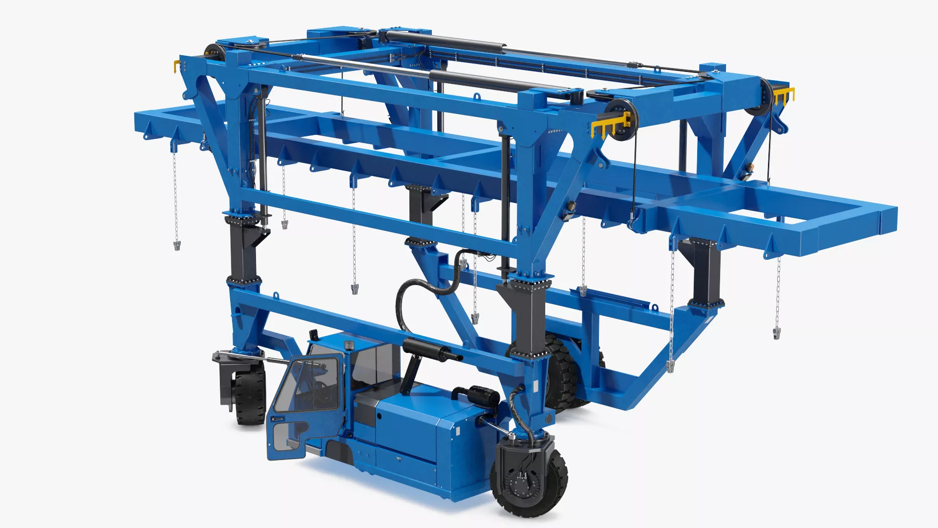 Straddle Carrier Generic Clean Rigged 3D model