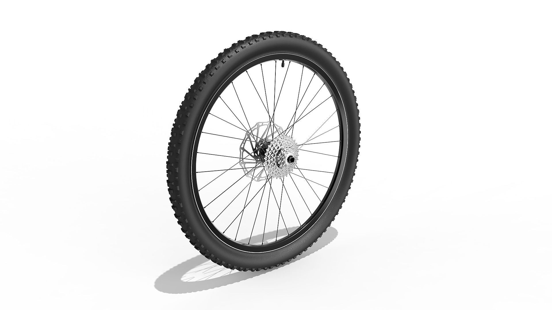 Bicycle Front and Back Wheel 27-5 inch 3D model_5