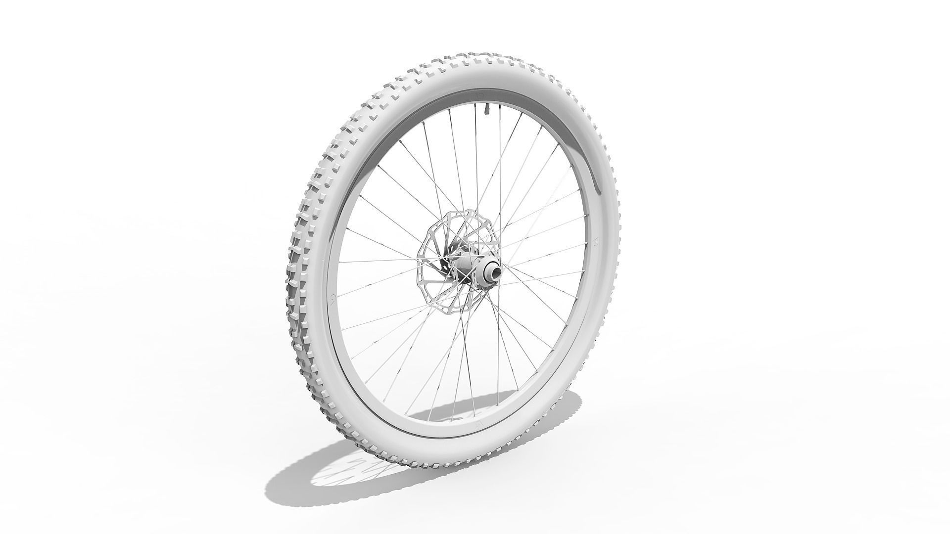 Bicycle Front and Back Wheel 27-5 inch 3D model_2