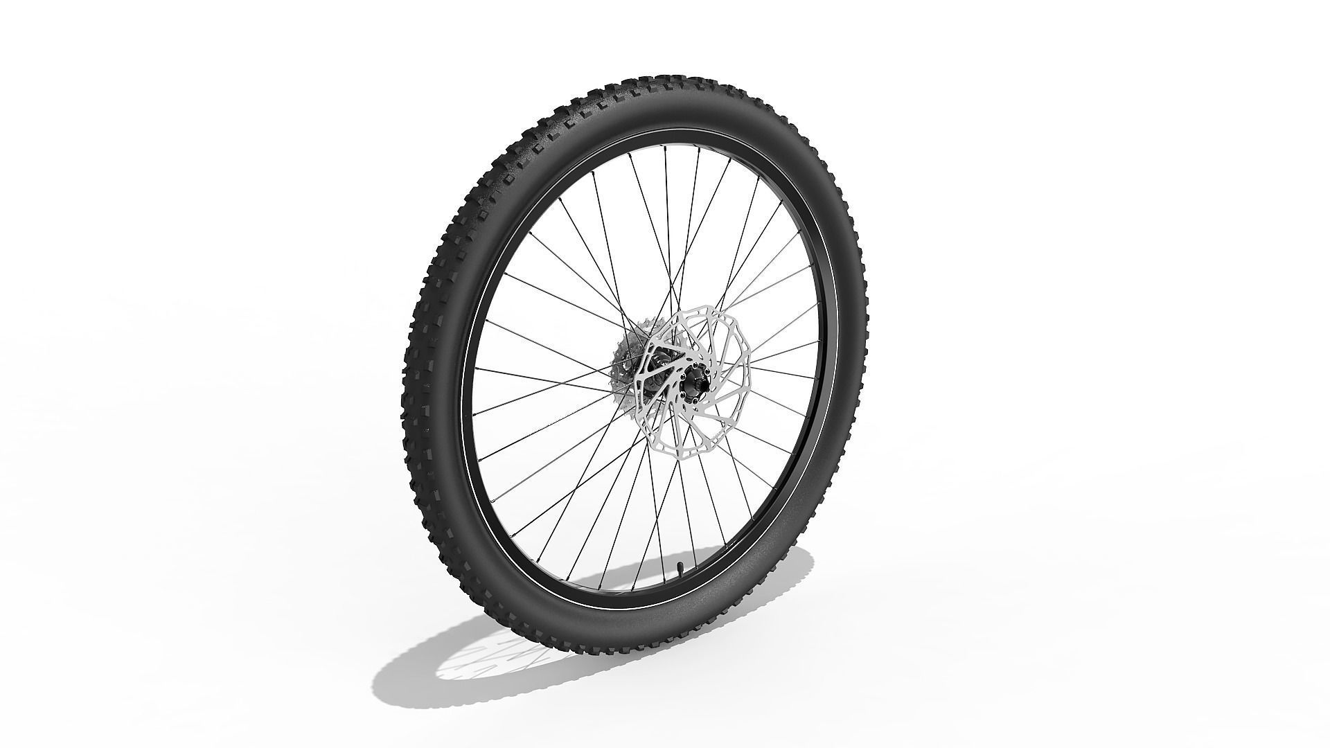 Bicycle Front and Back Wheel 27-5 inch 3D model_7