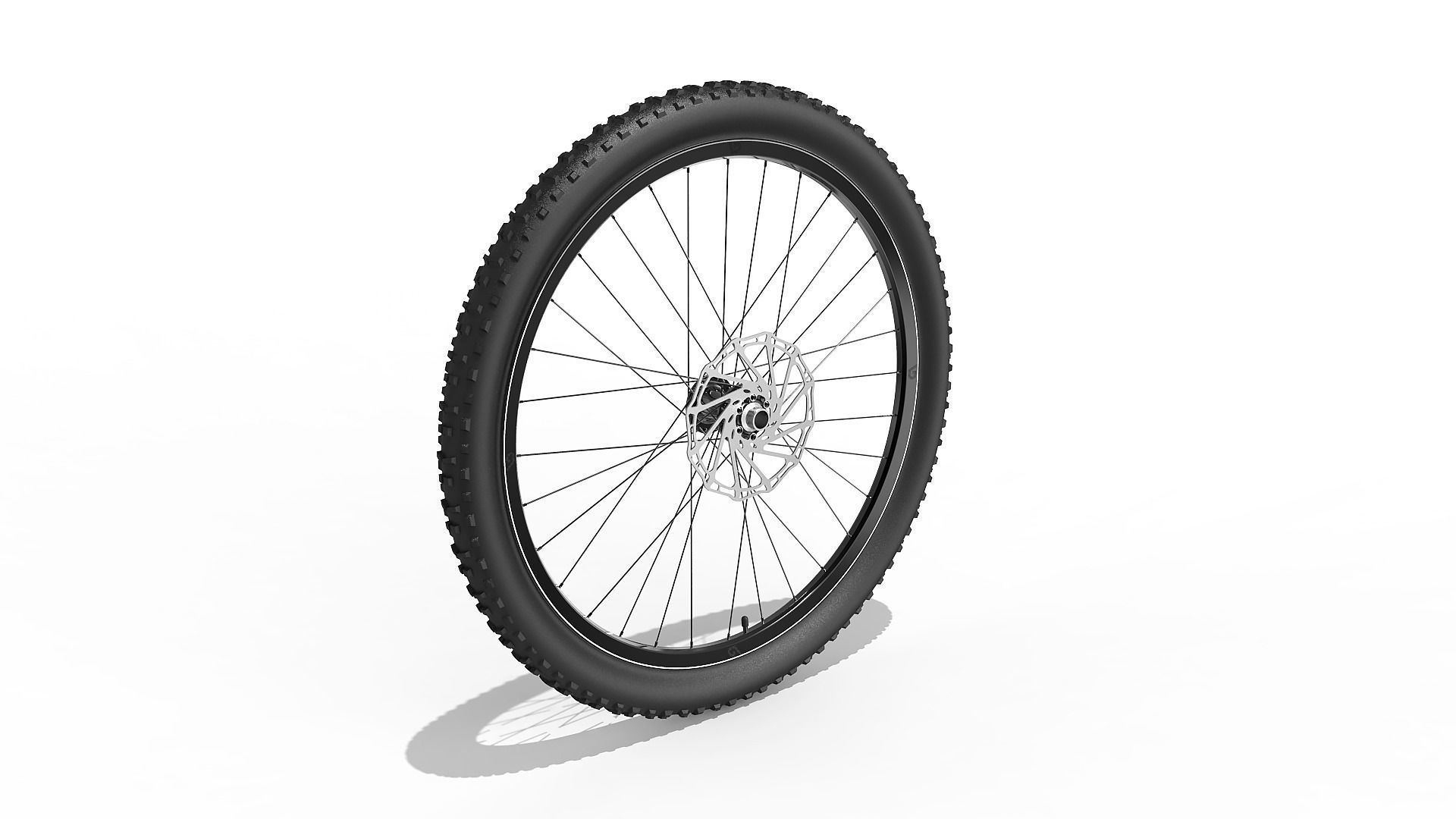 Bicycle Front and Back Wheel 27-5 inch 3D model_3