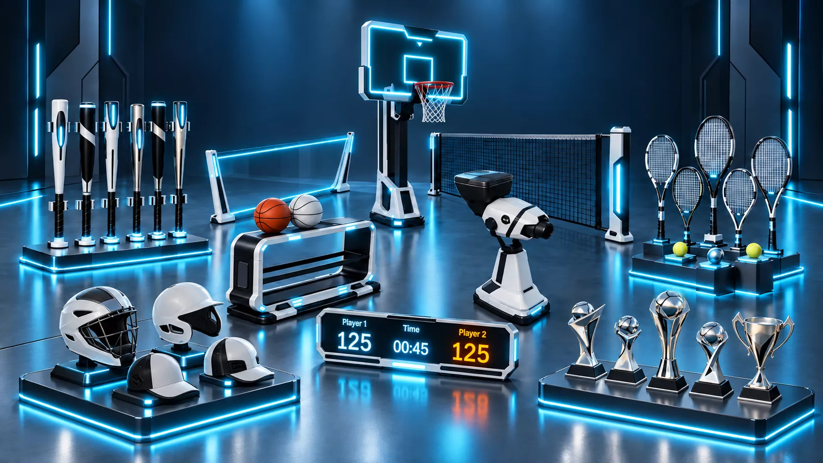 Sci-Fi Sport Equipment Low-poly 3D model