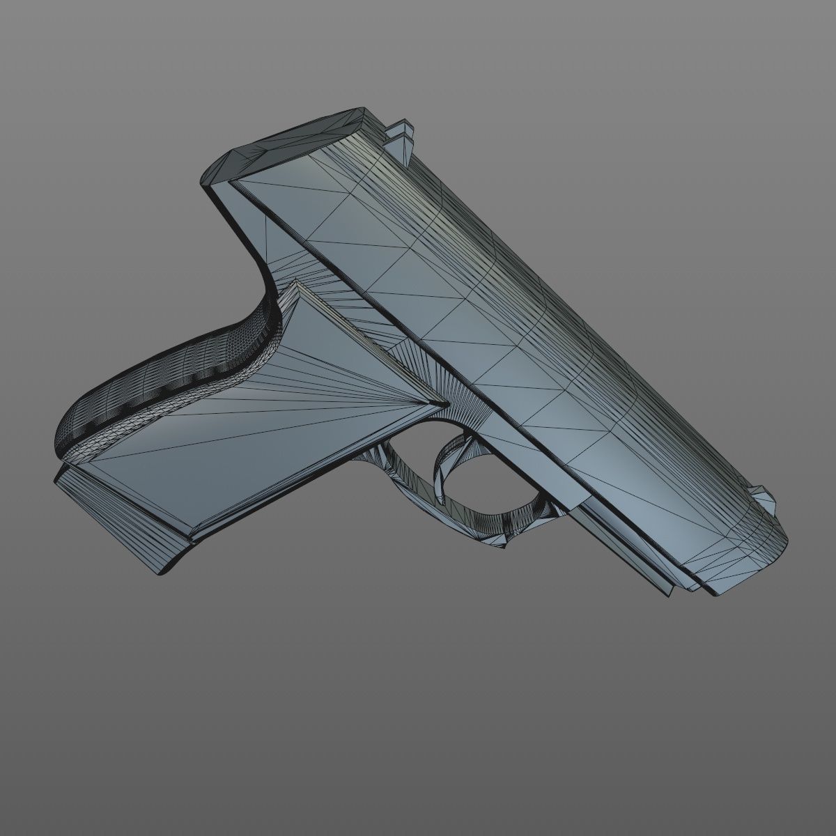 Pistol gun 3D model_6