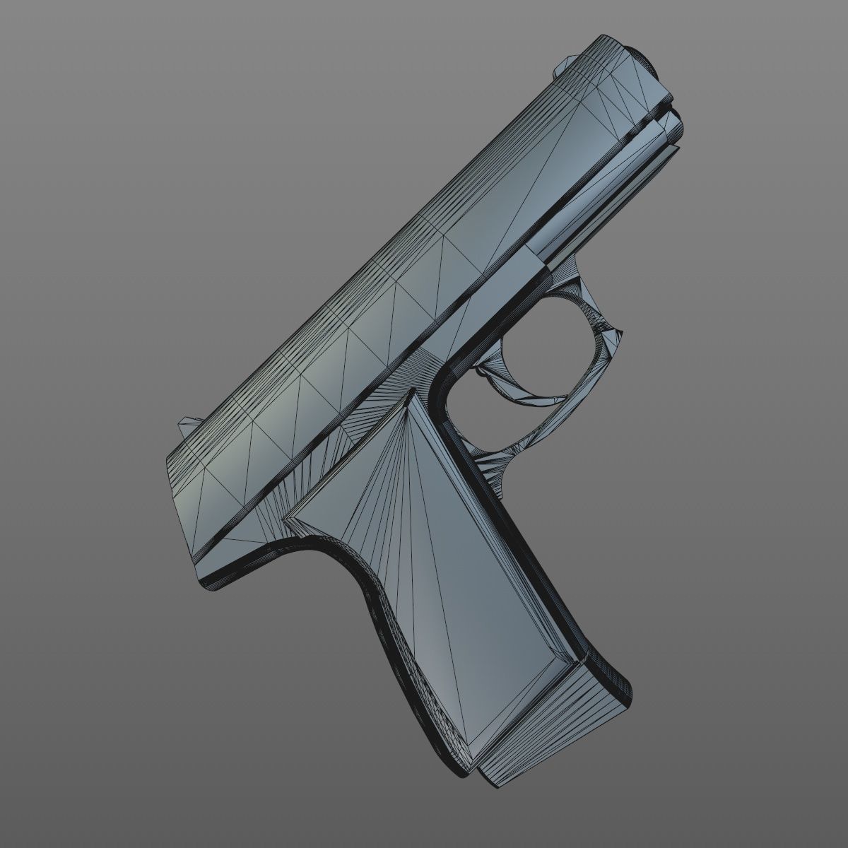 Pistol gun 3D model_5