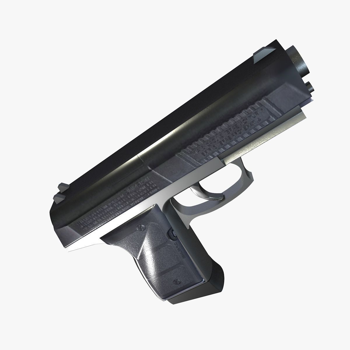 Pistol gun 3D model_1